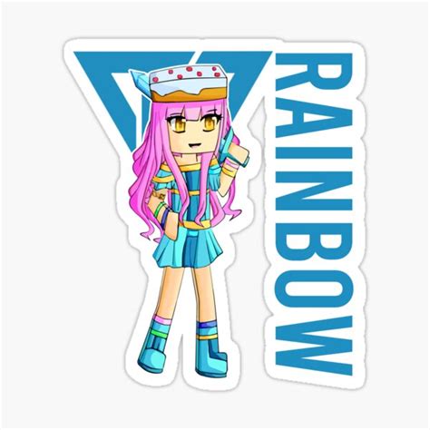 "Rainbow gamer Itsfunneh Funneh Krew gamer fan art 2022" Sticker for Sale by Infdesigner | Redbubble