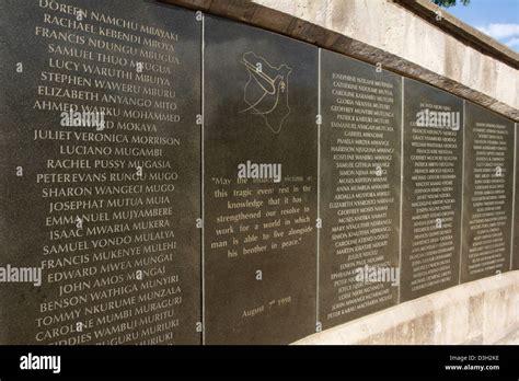 US Embassy bombing memorial, Nairobi, Kenya Stock Photo - Alamy