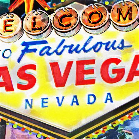 Las Vegas Sign Art Vegas Canvas Las Vegas Decor | Etsy