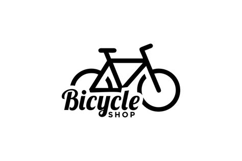 Bicycle shop logo design vector image,Monoline style logo 11435816 ...