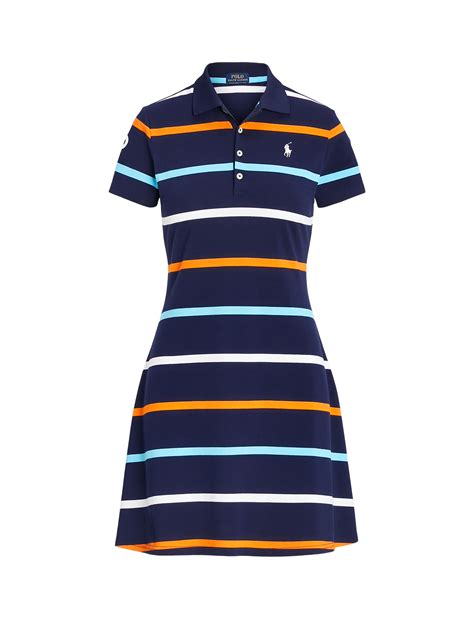 Women's Polo Dress Striped - Official Australian Open Gear