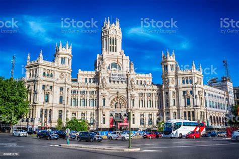 Madrid Spain Cybele Palace City Hall Stock Photo - Download Image Now ...