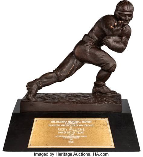 Ricky Williams' 1998 Heisman Trophy Brings Record Price