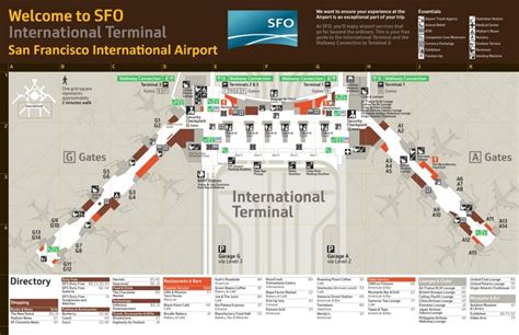 San Francisco International Airport International Terminal Map ...