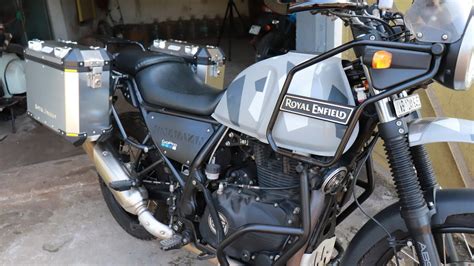 Royal Enfield Himalayan Aluminium Panniers instillation and review - YouTube