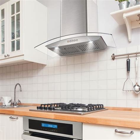 Cosmo Ducted Stainless Steel Wall-Mounted Range Hood (Common: 30 Inch; Actual: 30-in) in the ...