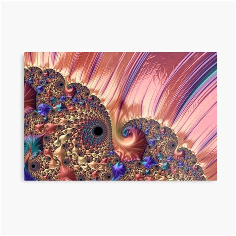 Pink, Purple and Aqua Mandelbrot Set Fractal Art Metal Print This gorgeous artwork is a ...