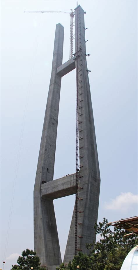 Beipanjiang Bridge Duge- 880 ft. tall bridge towers | Bridge construction, Bridge, Construction