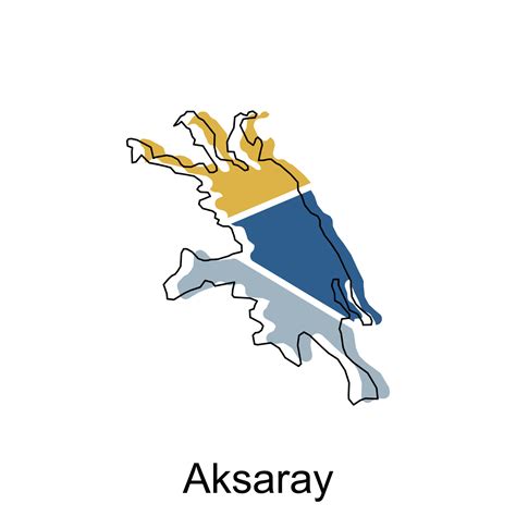 Map of Aksaray Province of Turkey, World Map International vector template with outline graphic ...