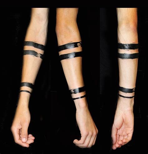 Awesome black lines tattoo