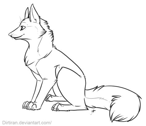 Free line art - canine by Key-Feathers on DeviantArt