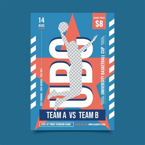 Basketball Tournament Flyer Template 11425316 Vector Art at Vecteezy