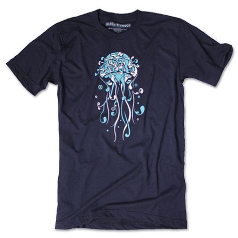 Jellyfish TShirt Navy American Apparel by PublicThreads on Etsy, $21.00 | T shirt, American ...