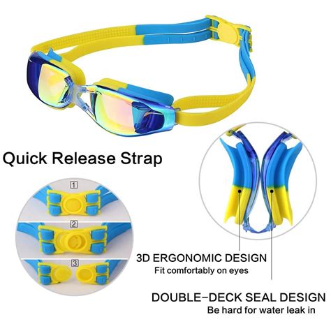 Kids prescription swimming goggles Anti-Fog UV prescription swim ...