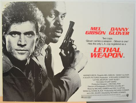 Lethal Weapon - Original Cinema Movie Poster From pastposters.com British Quad Posters and US 1 ...