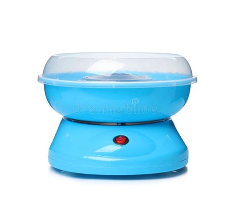 Portable Candy Cotton Machine Stock Photo - Image of blue, fluffy ...