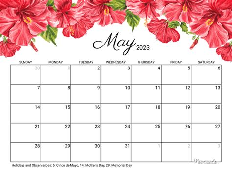 May 2023 Calendar Printable – Get Calendar 2023 Update