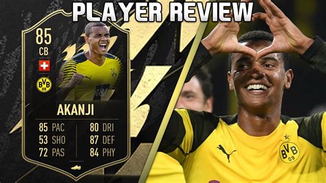 AMAZING CARD! 🤯 85 TOTW AKANJI PLAYER REVIEW! FIFA 22 ULTIMATE TEAM - YouTube