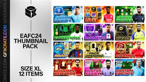 FC 24 Fully Editable YouTube Thumbnail Pack (FIFA 24)