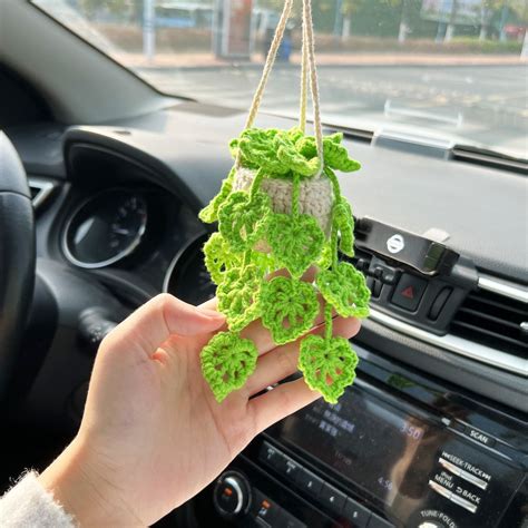 Car Plant, Crochet Monstera Plant, Plant Lover Decor, Monstera Decor ,houseplant Decor, Crochet ...