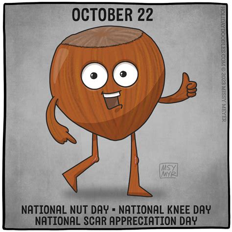 National Nut Day22 October 2019date History Poster