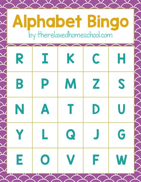 Free Printable! Alphabet Letters Bingo Game - Download here! | Alphabet printables, Alphabet ...