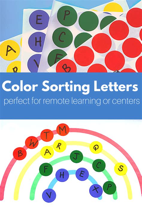 Letter Sorting Activity – great for remote preschool. | No Time For Flash Cards | Bloglovin’