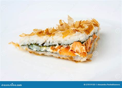 Bonito Sushi Sandwich with Tuna Stock Photo - Image of roll, spicy ...