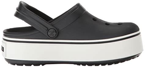 Crocs Crocband Platform Clog, Black/White, 3 US Men / 5 US Women ...