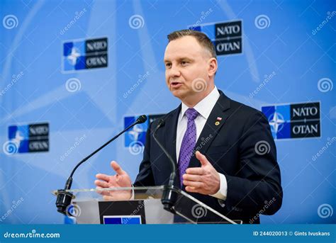 Andrzej Duda, President of Poland Editorial Stock Photo - Image of ...