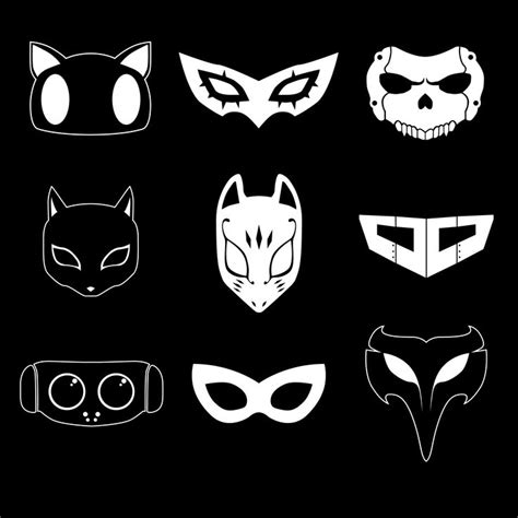 Persona 5 Masks Illustration | Persona 5, Persona 5 joker, Persona 5 mask