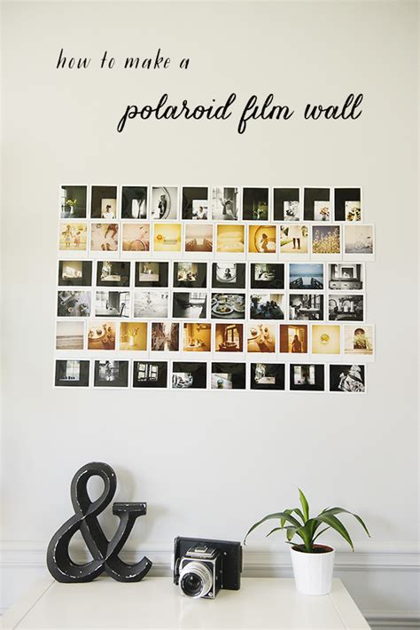 how to make a polaroid film photo wall » the sweet light