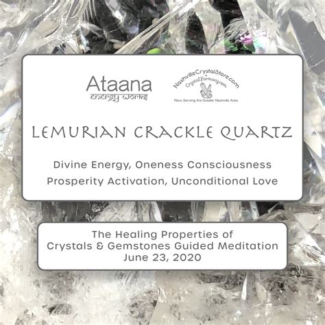 Lemurian Crackle Quartz Guided Meditation 06/23/20 - Ataana Healing Method