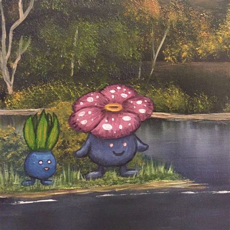 Pokemon Landscape Oil Paintings - Shut Up And Take My Yen