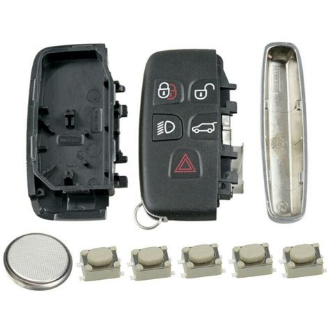 5 Button Remote Key Fob Case Repair Kit for Range Rover Evoque Sport ...