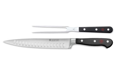 Wusthof Classic Rebrand 2 Piece Carving Knife Set - Hollow Edge