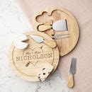 personalised wedding cheese board set 'heart and arrow' by dust and things | notonthehighstreet.com
