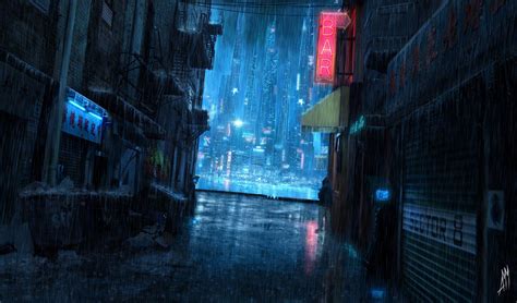 rain city lights night future | Cyberpunk, Anime scenery wallpaper, Cyberpunk city