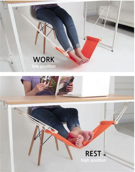 under desk foot hammock | Desk gadgets, Office gadgets, Foot rest