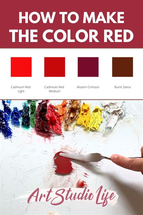 What Colors Make Red? How to Easily Mix Shades of Red | Cores