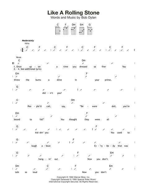 I Want You Sheet Music Bob Dylan Ukulele Chords/Lyrics | ubicaciondepersonas.cdmx.gob.mx