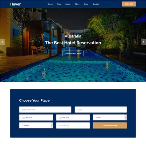 Hotel Website Templates