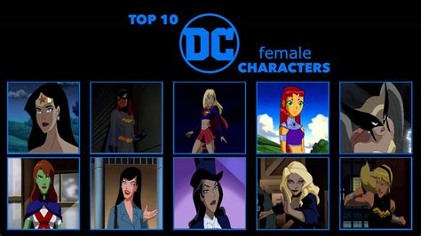 My top 10 DC female characters by dmonahan9 on DeviantArt