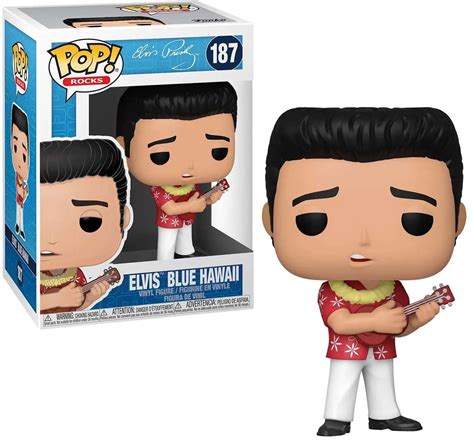 Funko Elvis POP Rocks Blue Hawaii Elvis Presley Vinyl Figure 187 - ToyWiz