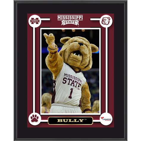 Mississippi State Bulldogs Bully Mascot 10.5'' x 13'' Sublimated Plaque