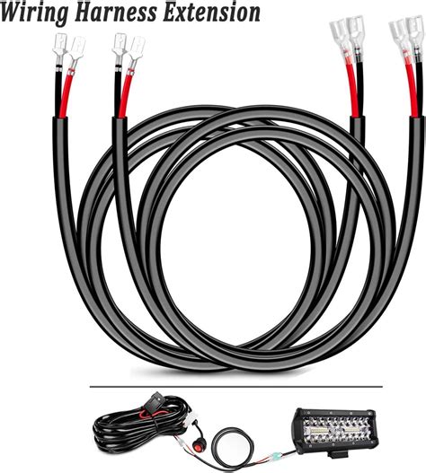 Amazon.com: LEDMIRCY Wiring Harness Extension 2PCS 60 Inches 16AWG Extension Wire Harness Kit ...