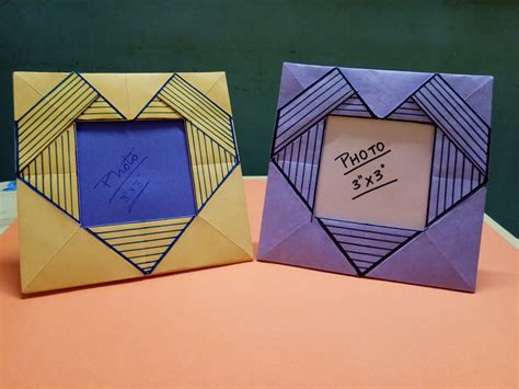 Origami Photo Frame!! | How to make origami, Origami, Photo frame