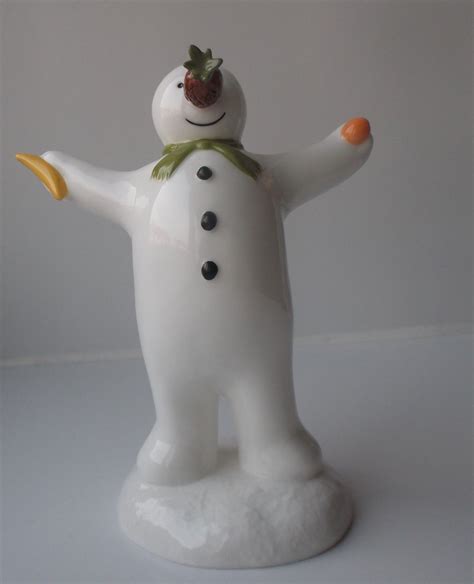 Adorable Boxed Coalport Snowman Figure