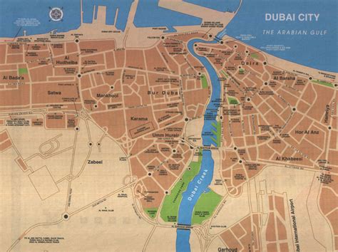 Dubai Tourist Map - Dubai • mappery