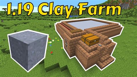 Minecraft Tutorial | EASY Auto Clay Farm | 1.19 - YouTube